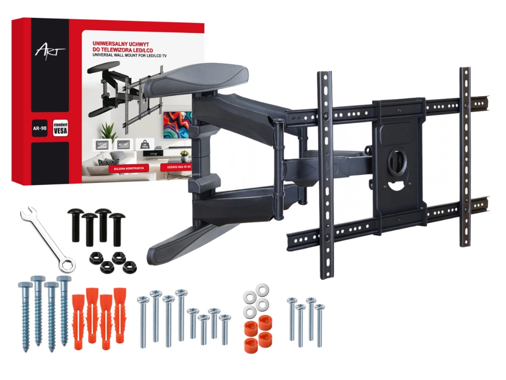 Uchwyt naścienny uniwersalny wieszak do TV LCD/LED 40-75