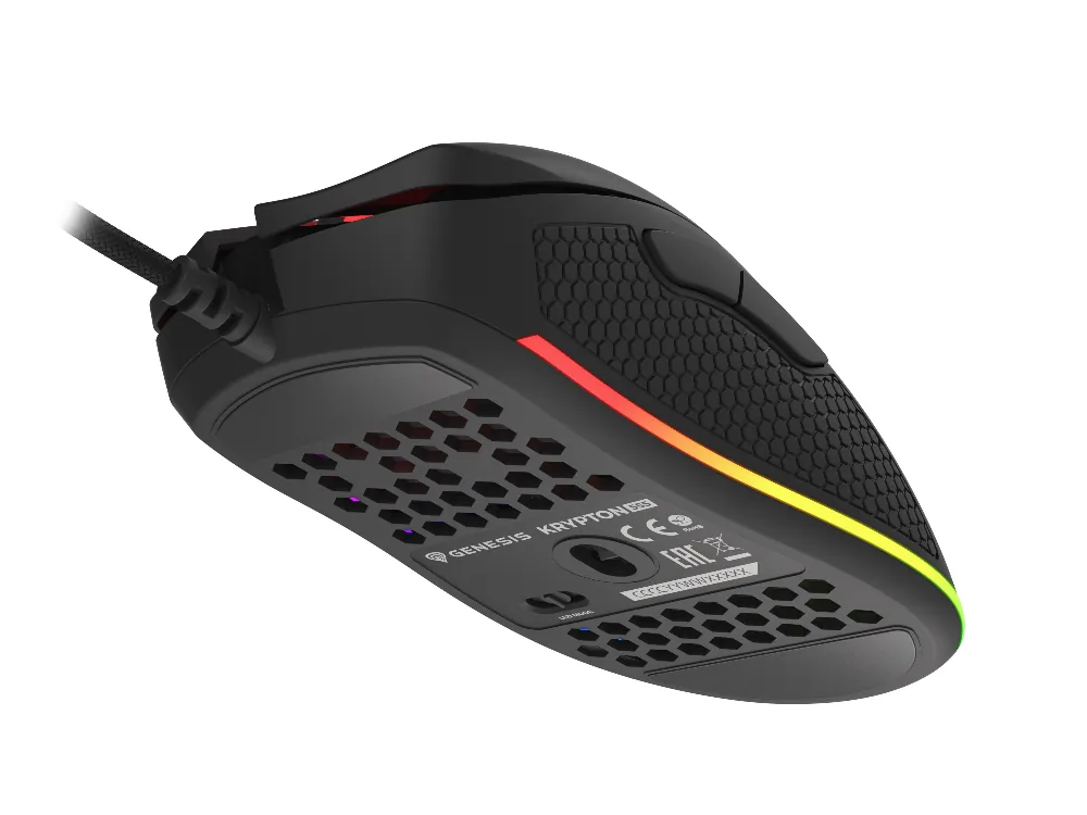 Mysz gamingowa podświetlana GENESIS KRYPTON 555  dla graczy 8000DPI + oprogramowanie