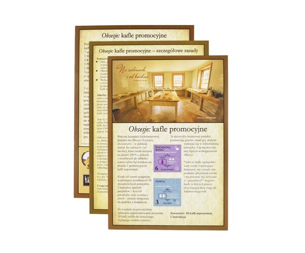 Gra OBSESJE - KAFLE promocyjne - dodatek - Lucrum Games