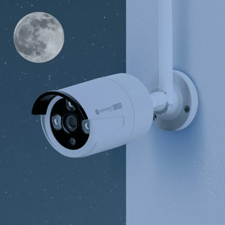 Zestaw do monitoringu WiFi Kruger&Matz Connect C210 Tuya 4x kamera IP zewnętrzna + rejestrator