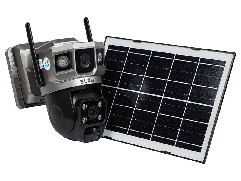 Zewnętrzna kamera BLOW 4G PTZ 4MP H-396-AOV DualLens + panel solarny