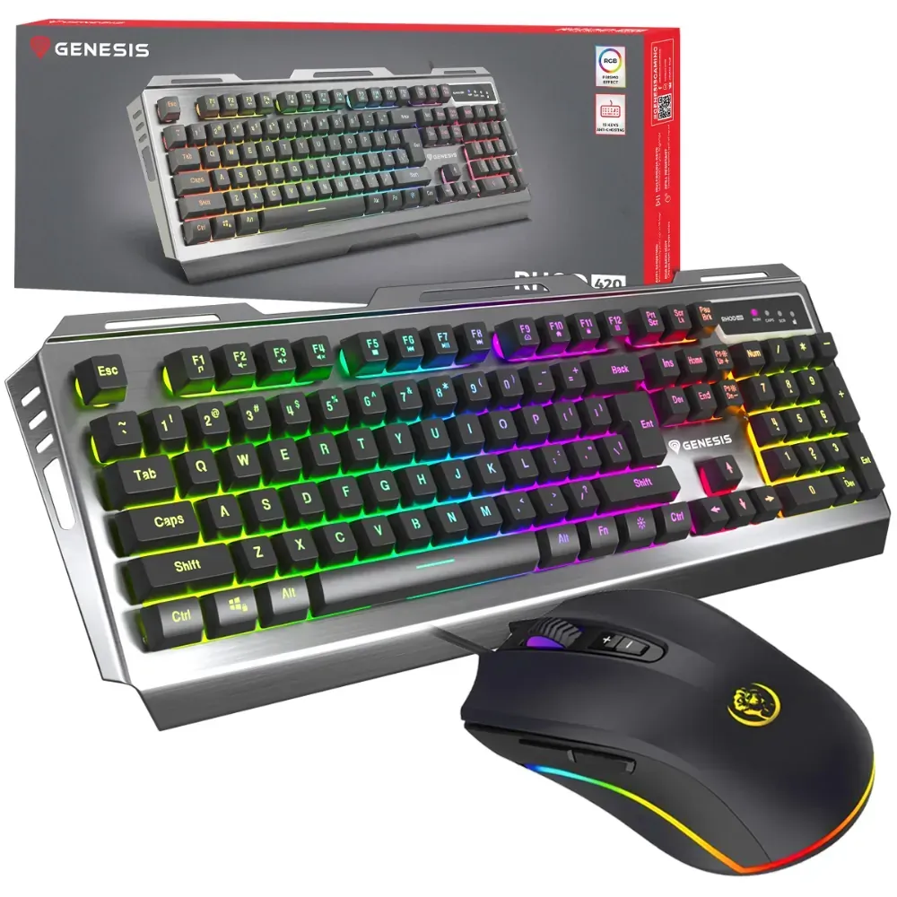 klawiatura genesis RHOD 420 zestaw