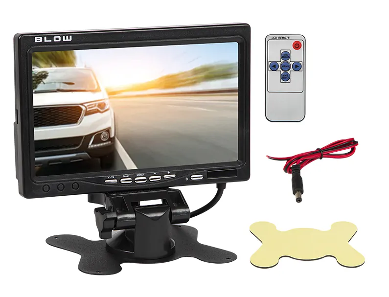 MONITOR 7" do kamery cofania LCD TFT Blow z 2 wejściami AV 