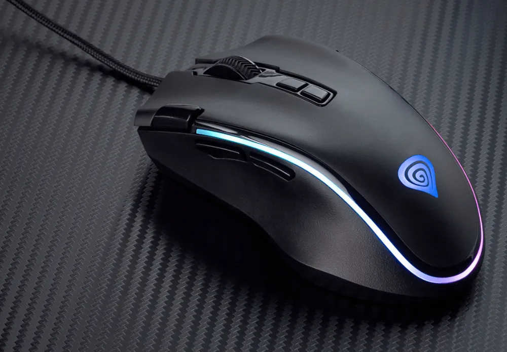 Mysz gamingowa podświetlana GENESIS KRYPTON 700 dla graczy 8000DPI + oprogramowanie