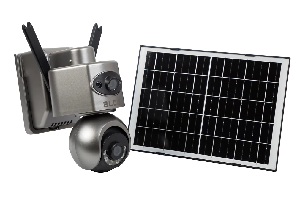 Zewnętrzna kamera BLOW 4G PTZ 4MP H-396-AOV DualLens + panel solarny