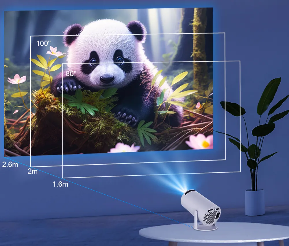 Projektor multimedialny LED rzutnik ART X3H WiFi Bluetooth Android 12 USB HD 150 cali + pilot