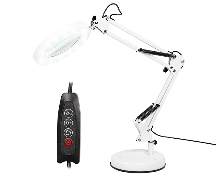 Lampka biurkowa LED z lupą BLOW LB-23 biała