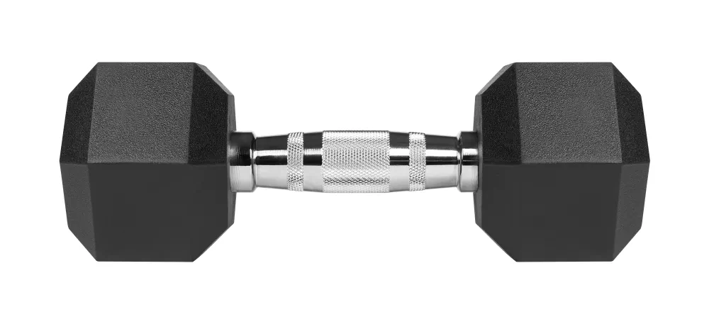 Hantle żeliwne gumowane HEX 2x 6kg REBEL ACTIVE