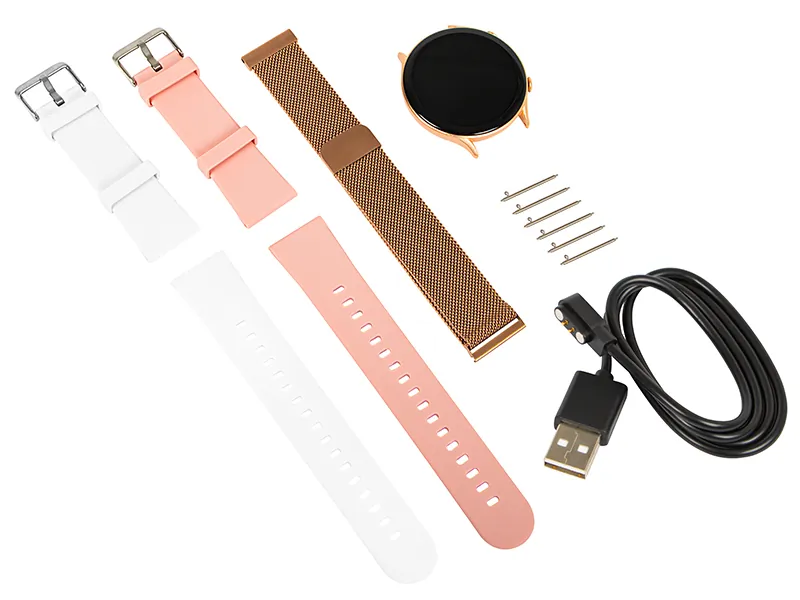 Zegarek damski smartwatch BLOW X19 z funkcją rozmowy 3 paski w zestawie