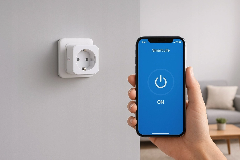 Smart adapter gniazdo 230V WiFi białe ART oem