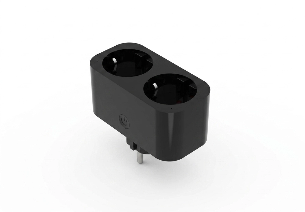 Smart adapter gniazdo 230V WiFi czarne podwójne ART