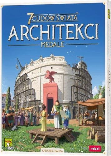 Gra planszowa ARCHITEKCI 7 CUDÓW ŚWIATA: MEDALE dodatek - Rebel