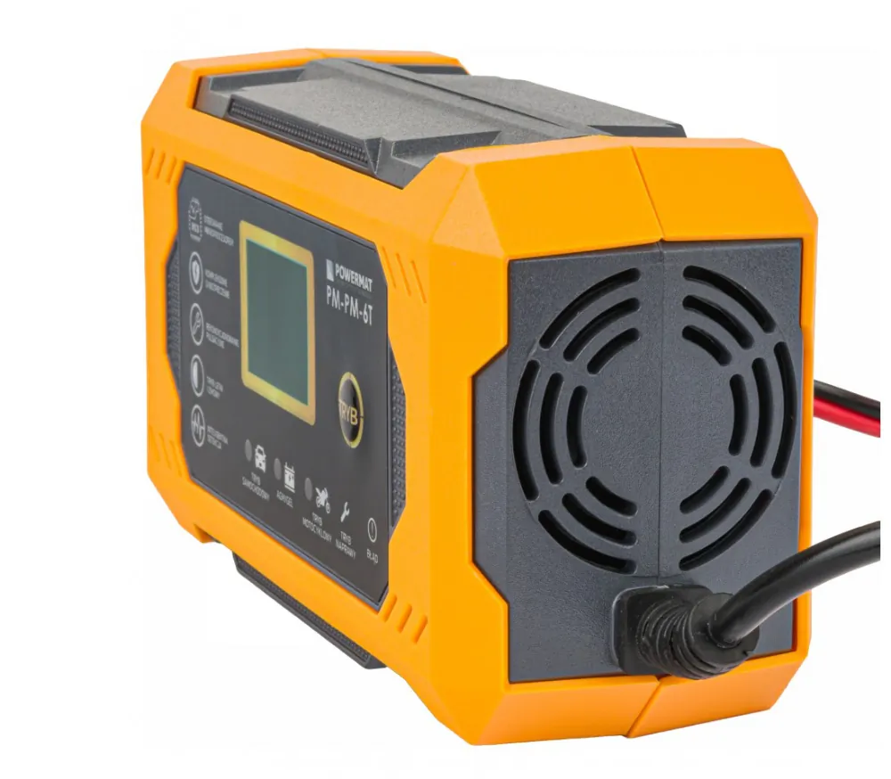 Prostownik mikroprocesorowy akumulatorowy 12V Powermat PM-PM-6T 10-etapowy LCD