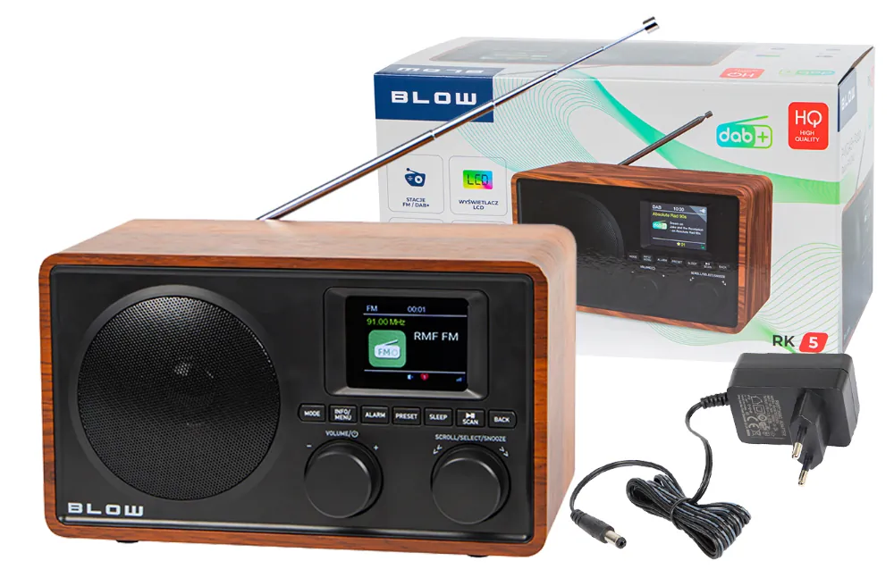 Radio kuchenne FM/DAB+ przenośne BLOW RK5 Bluetooth