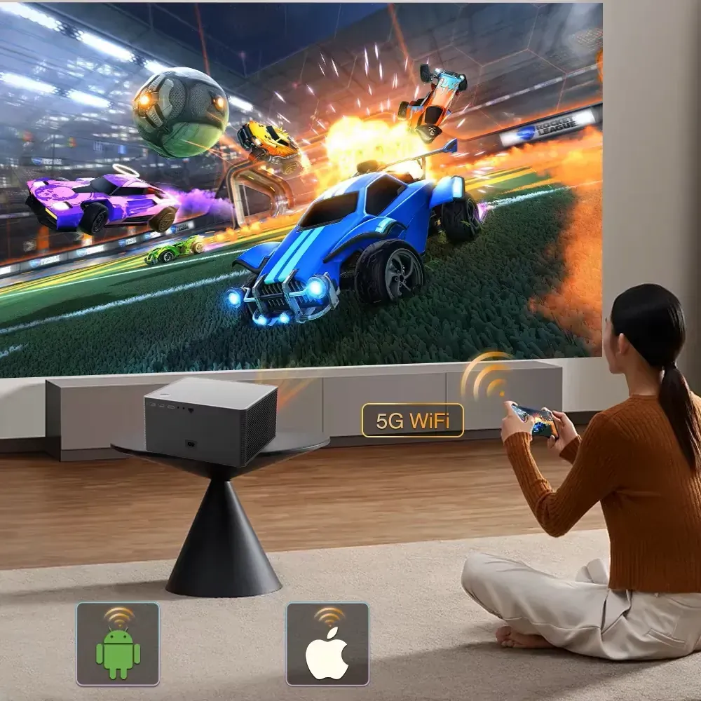 Projektor multimedialny LED rzutnik ART X8PRO WiFi Bluetooth Android 9.0 Full HD 200 cali + pilot