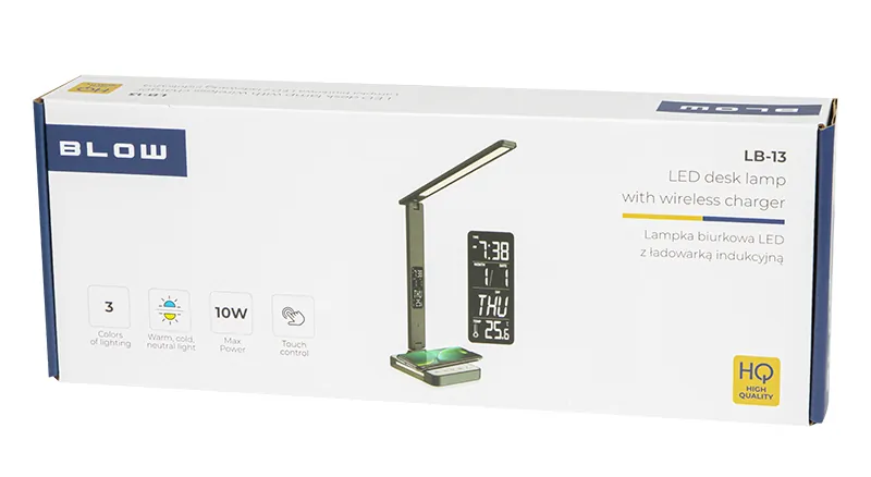 Lampka biurkowa LED BLOW LB-13 z ładowarką indukcyjną