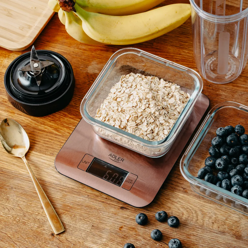 Elektroniczna waga kuchenna 5kg Adler AD 3183 miedziany róż