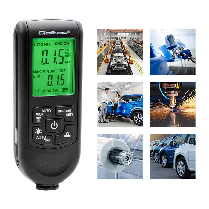 Miernik grubości lakieru z wyświetlaczem LCD Qoltec 0 ~ 2000um