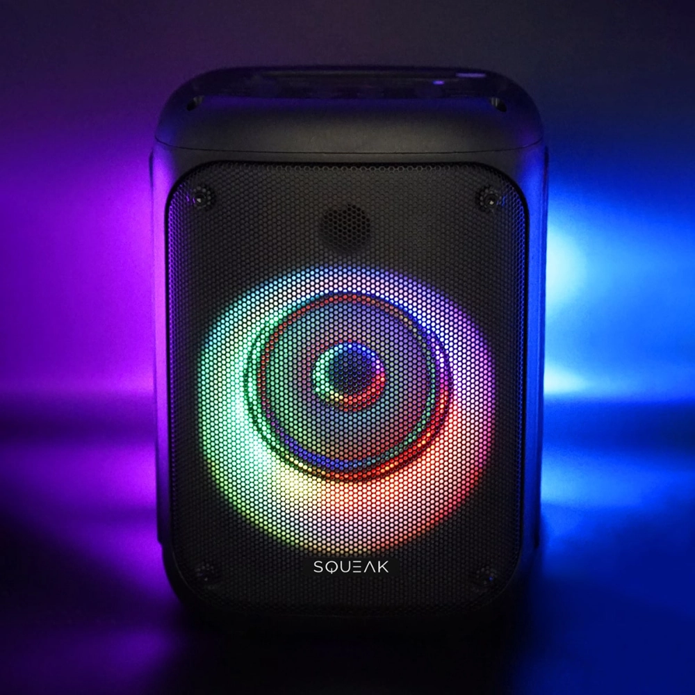 Głośnik bluetooth przenośny Squeak BeatFlow karaoke speaker radio FM AUX USB-C 35W TWS + mikrofon