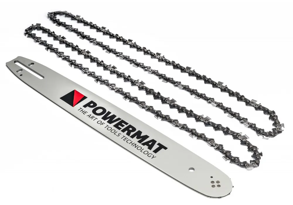 Prowadnica 16'' 0,325'' 66 ogniwa do piły spalinowej Powermat PM-PR-16C2 + 2 łańcuchy