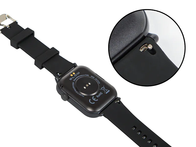 Zegarek smartwatch BLOW X18 z funkcją rozmowy czarny + dodatkowy pasek