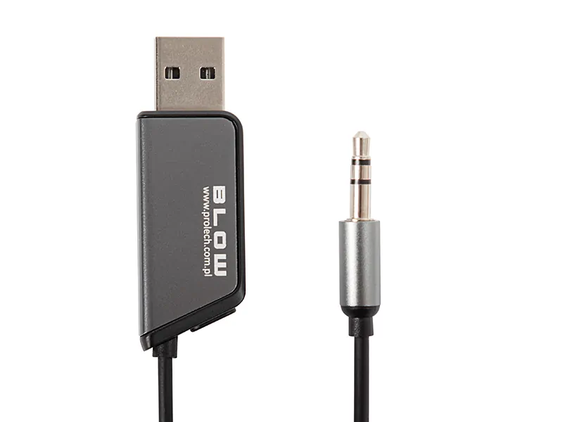 Transmiter FM z zestawem głośnomówiącym BLOW MINI Bluetooth 5.3 + AUX Cable