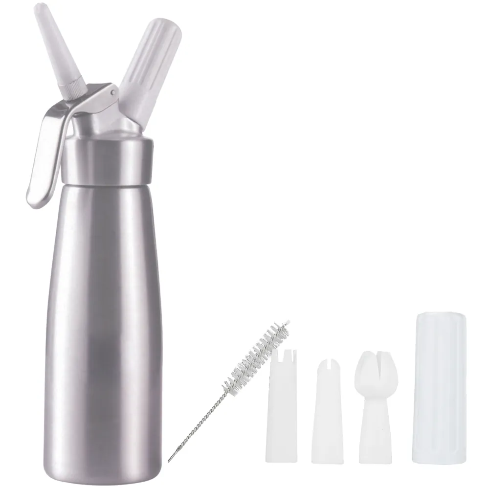 Saturator do bitej śmietany QUICK CREAM WHIPPER srebrny 0,5L na naboje