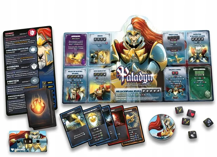 Gra karciana DICE THRONE: MNICH vs PALADYN Lucky Duck Games
