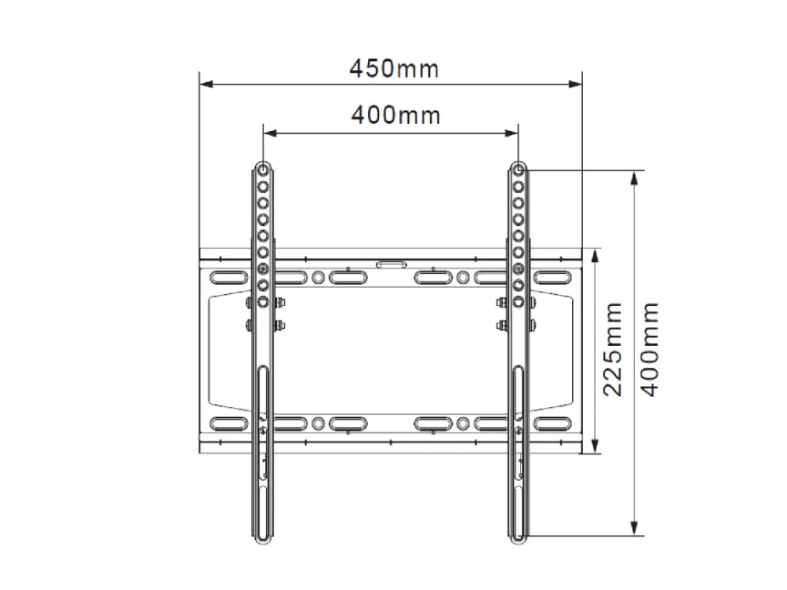 Uchwyt naścienny uniwersalny wieszak do TV LCD/LED ART CV-21 23-55 cali 25kg