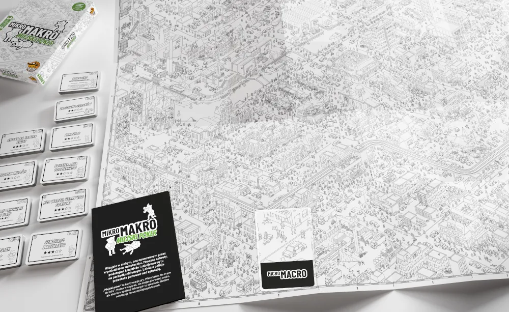 Gra planszowa MIKROMAKRO: MIEJSKI POKER Lucky Duck Games + lupa