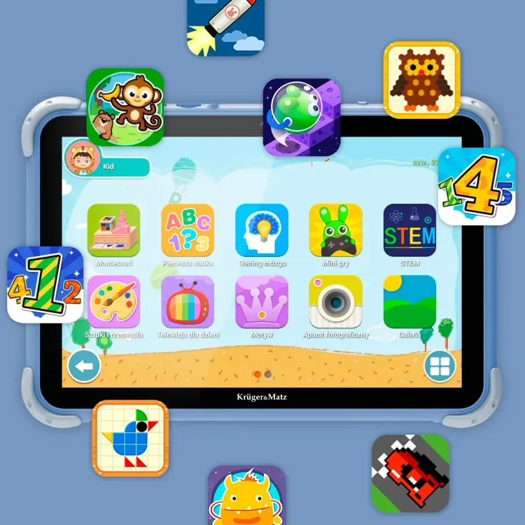 Tablet dla dzieci Kruger&Matz FUN 1008 blue 10''