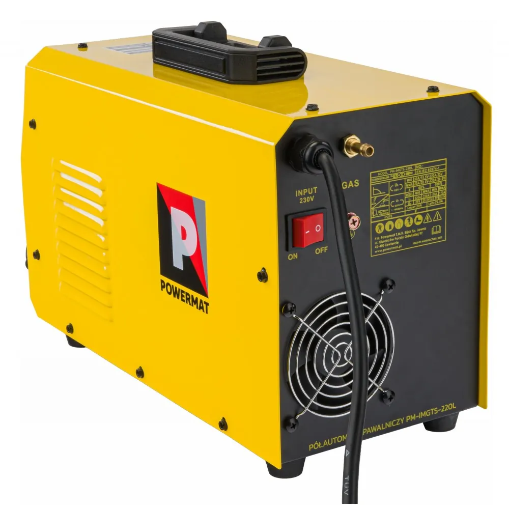 Migomat spawarka inwertorowa 220A Powermat PM-IMGTS-220L duży zestaw