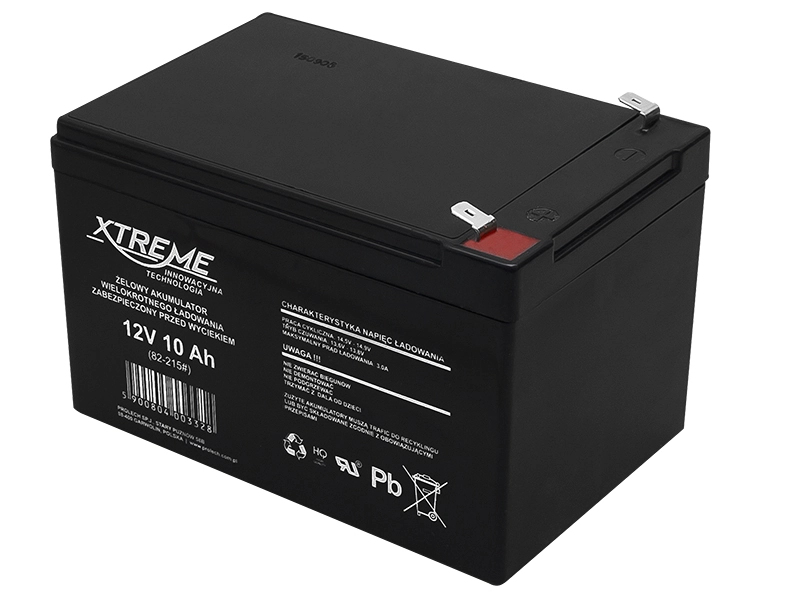 Akumulator żelowy 12V 10Ah XTREME + ładowarka