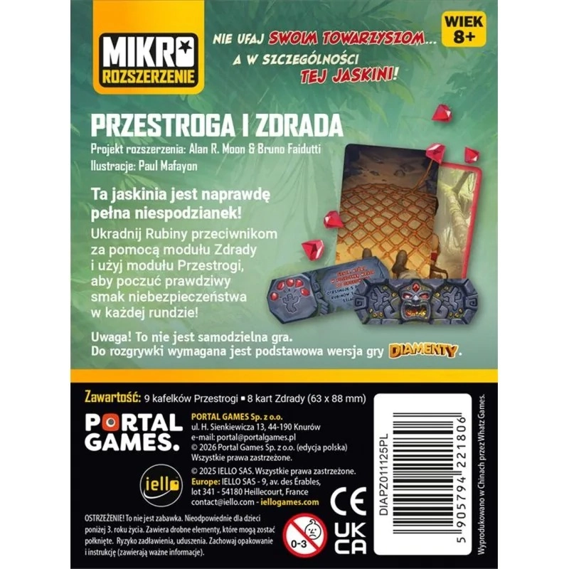 Gra planszowa DIAMENTY: Przestroga i zdrada - dodatek Portal