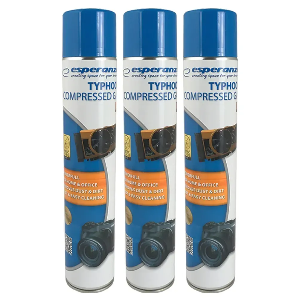 Sprężone powietrze gaz Esperanza XXL 750 ml zestaw 3 szt