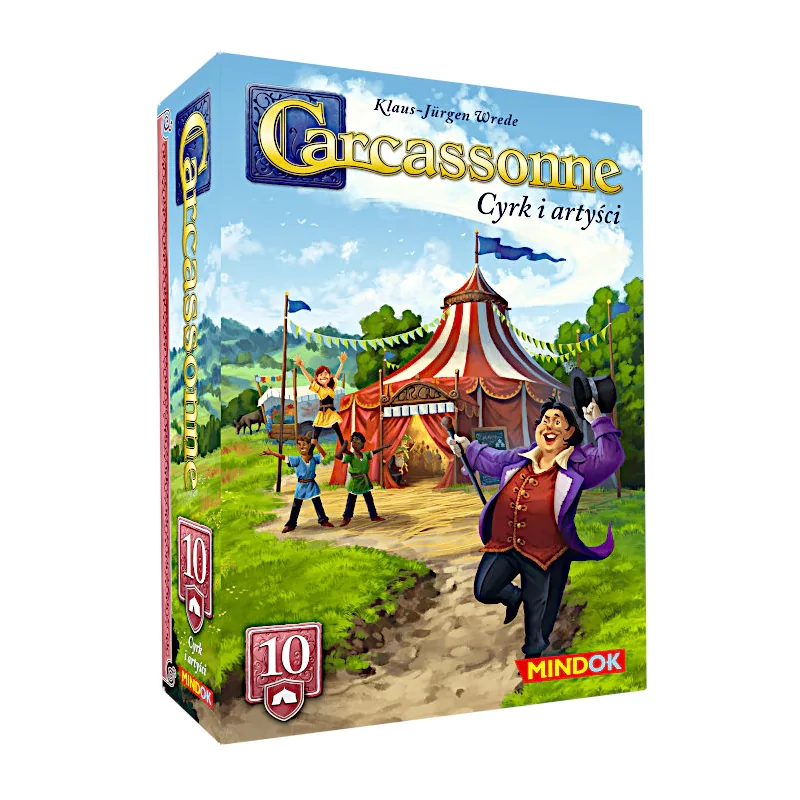 Gra planszowa CARCASSONNE Cyrk i artyści - 10 (trzecia edycja) dodatek Bard