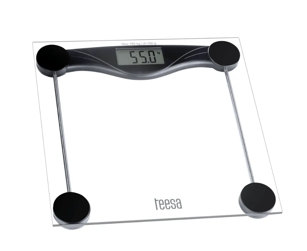 ELEKTRONICZNA SZKLANA WAGA ŁAZIENKOWA 180kg LCD