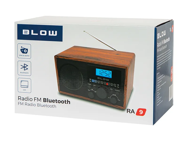 Radio przenośne BLOW RA9 V.2 analogowe AM/FM Bluetooth USB AUX SD