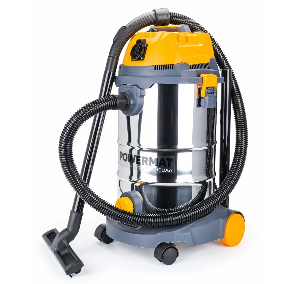 Odkurzacz przemysłowy Powermat PM-OD-30M FC 1600W sucho/mokro + OTRZĄSACZ filtra