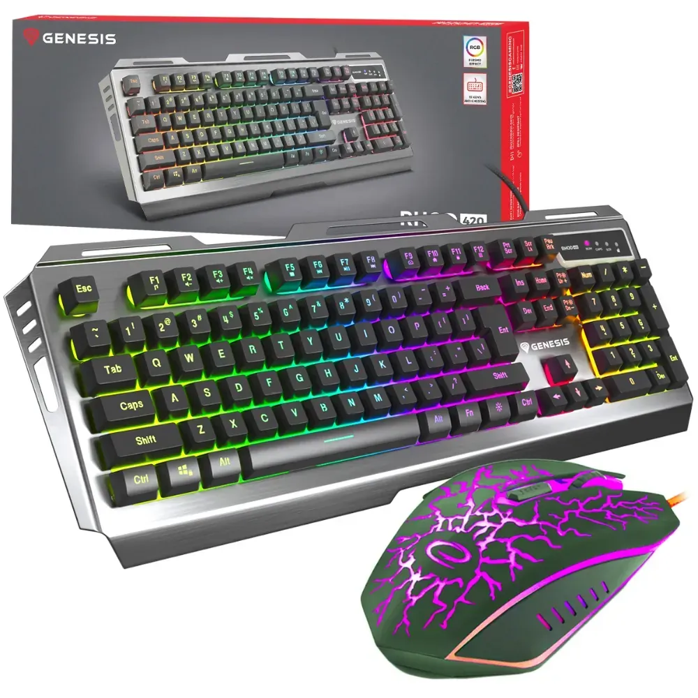 klawiatura genesis RHOD 420 zestaw