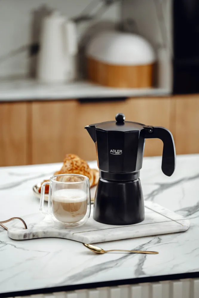 Kawiarka zaparzacz do kawy Espresso 520ml Adler AD 4429 czarny