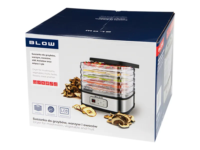 Suszarka do grzybów owoców warzyw dehydrator BLOW 5 sit