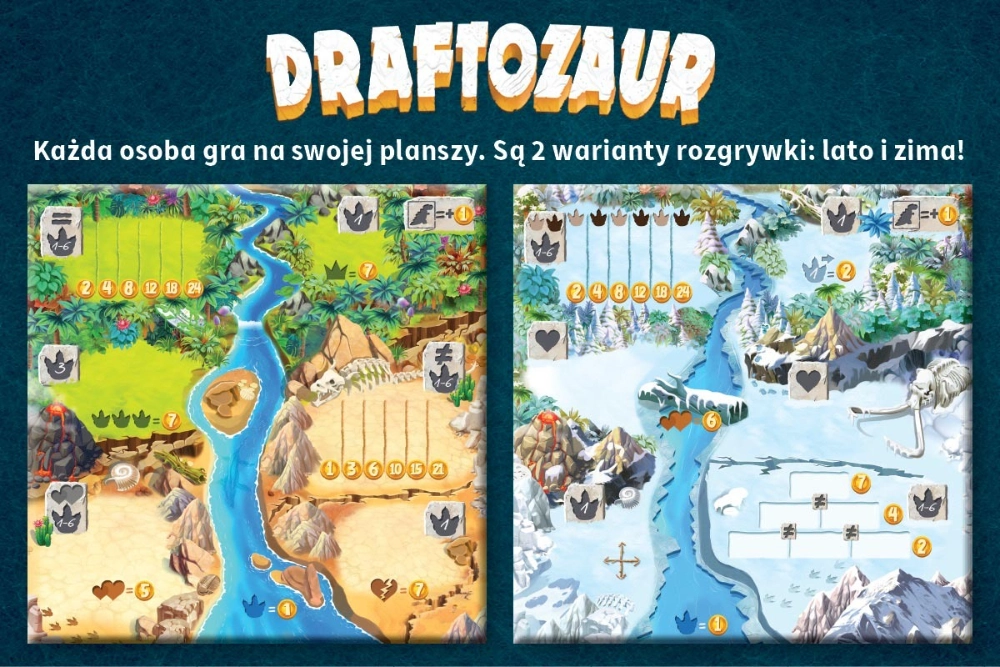 Gra planszowa DRAFTOZAUR Nasza Księgarnia