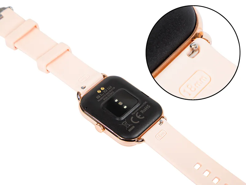 Zegarek damski smartwatch BLOW X16 z funkcją rozmowy różowy + dodatkowy pasek