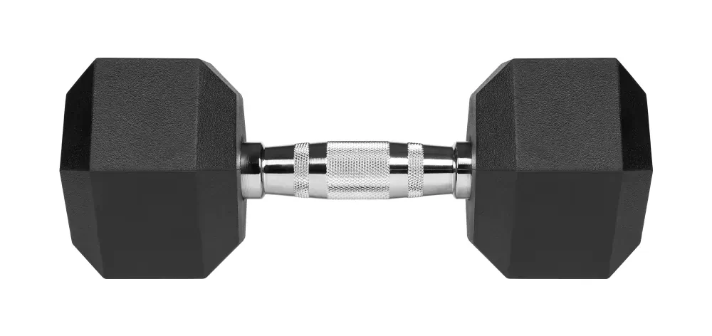 Hantle żeliwne gumowane HEX 2x 10kg REBEL ACTIVE