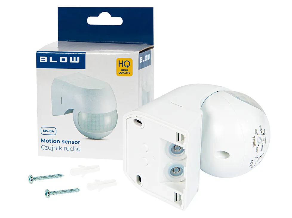 Czujnik ruchu 180° BLOW MS-04 biały