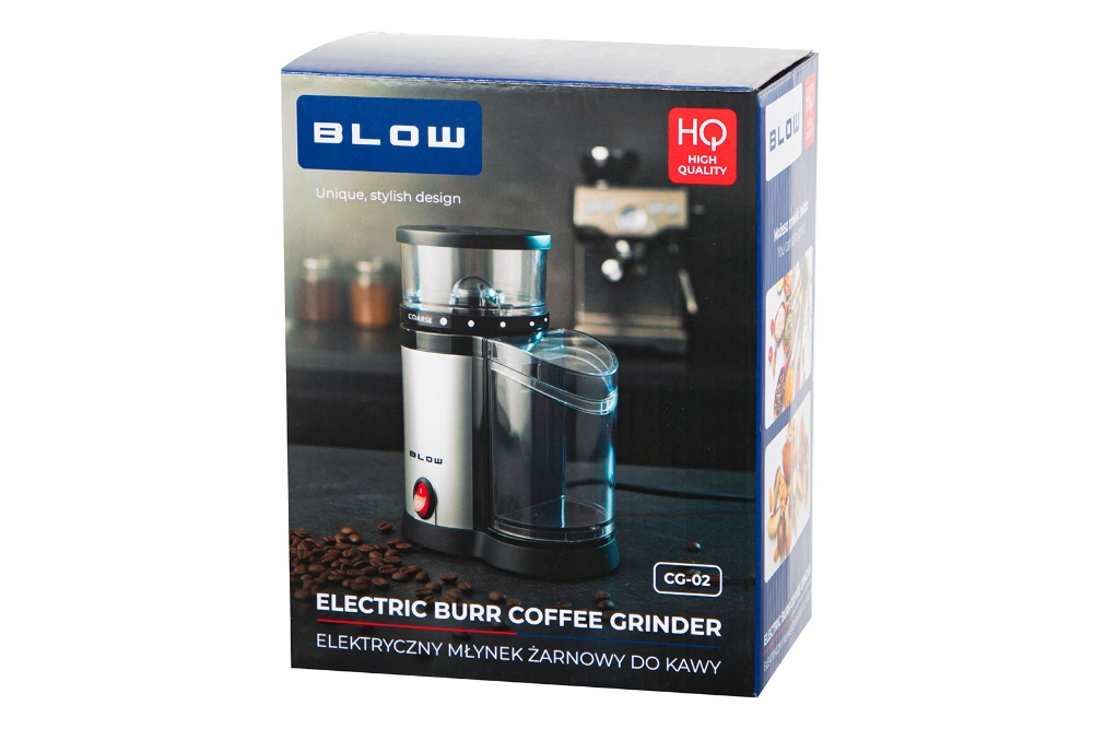Młynek do kawy BLOW srebrny CG-02
