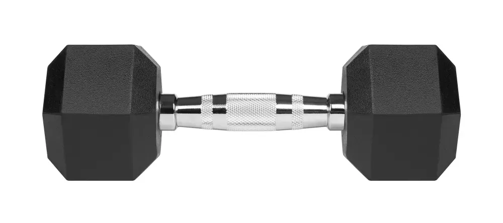 Hantle żeliwne gumowane HEX 2x 5kg REBEL ACTIVE
