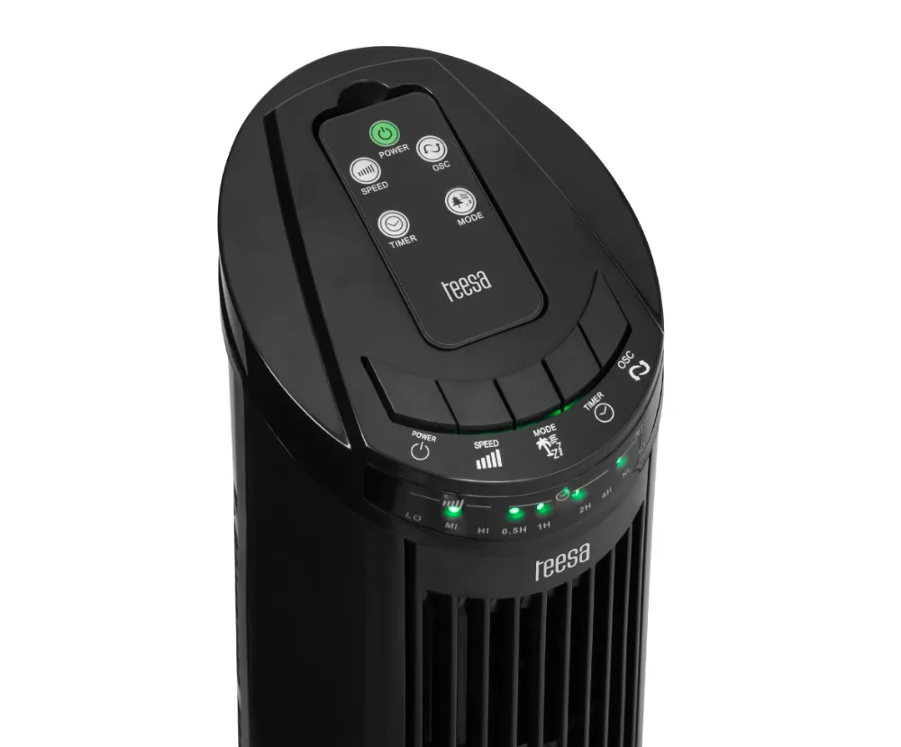 Wentylator kolumnowy 50W 74 cm z pilotem + saturator do wody + 10 naboi + 5 kostek lodu