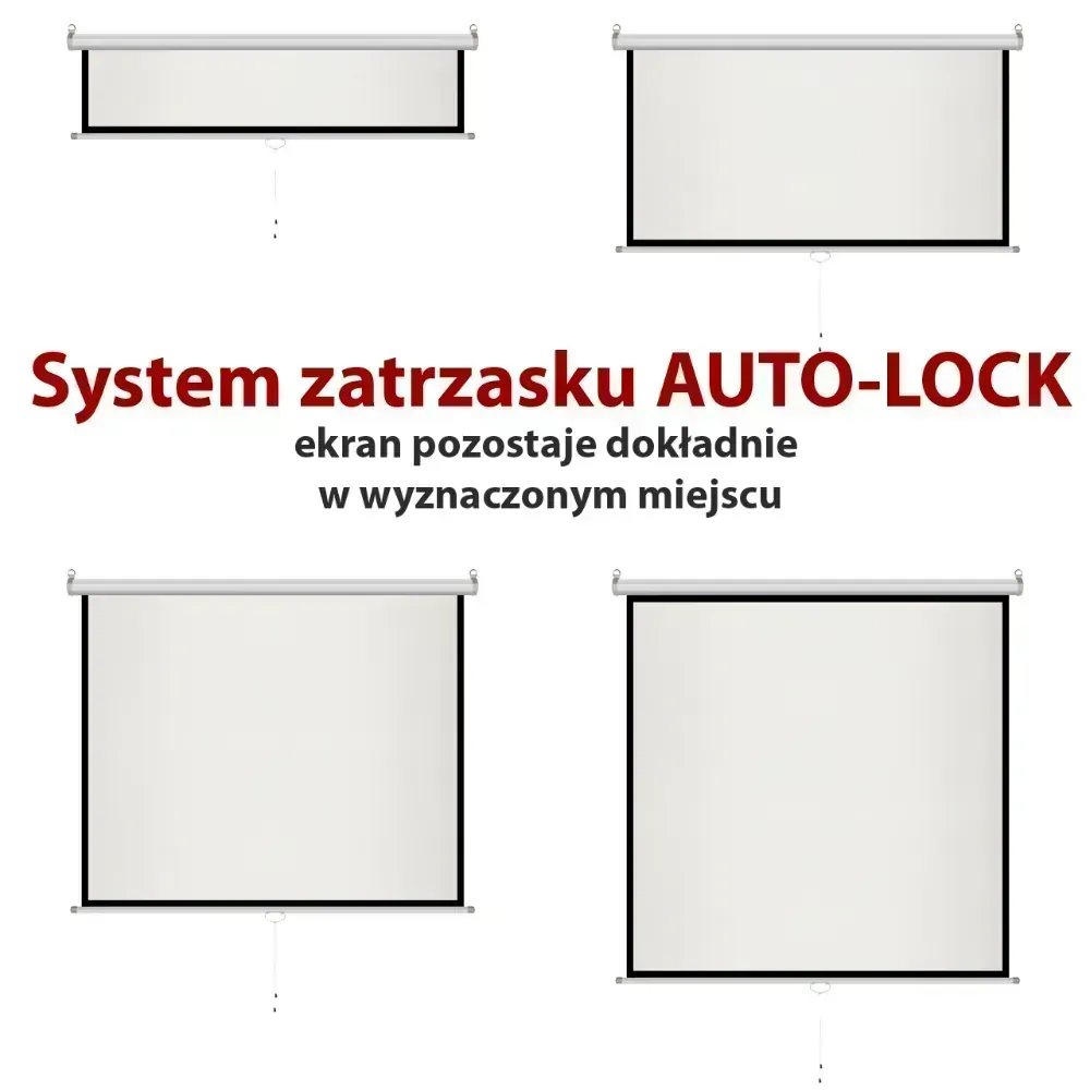 Ekran projekcyjny ręczny półautomat ART MA-100 4:3 100